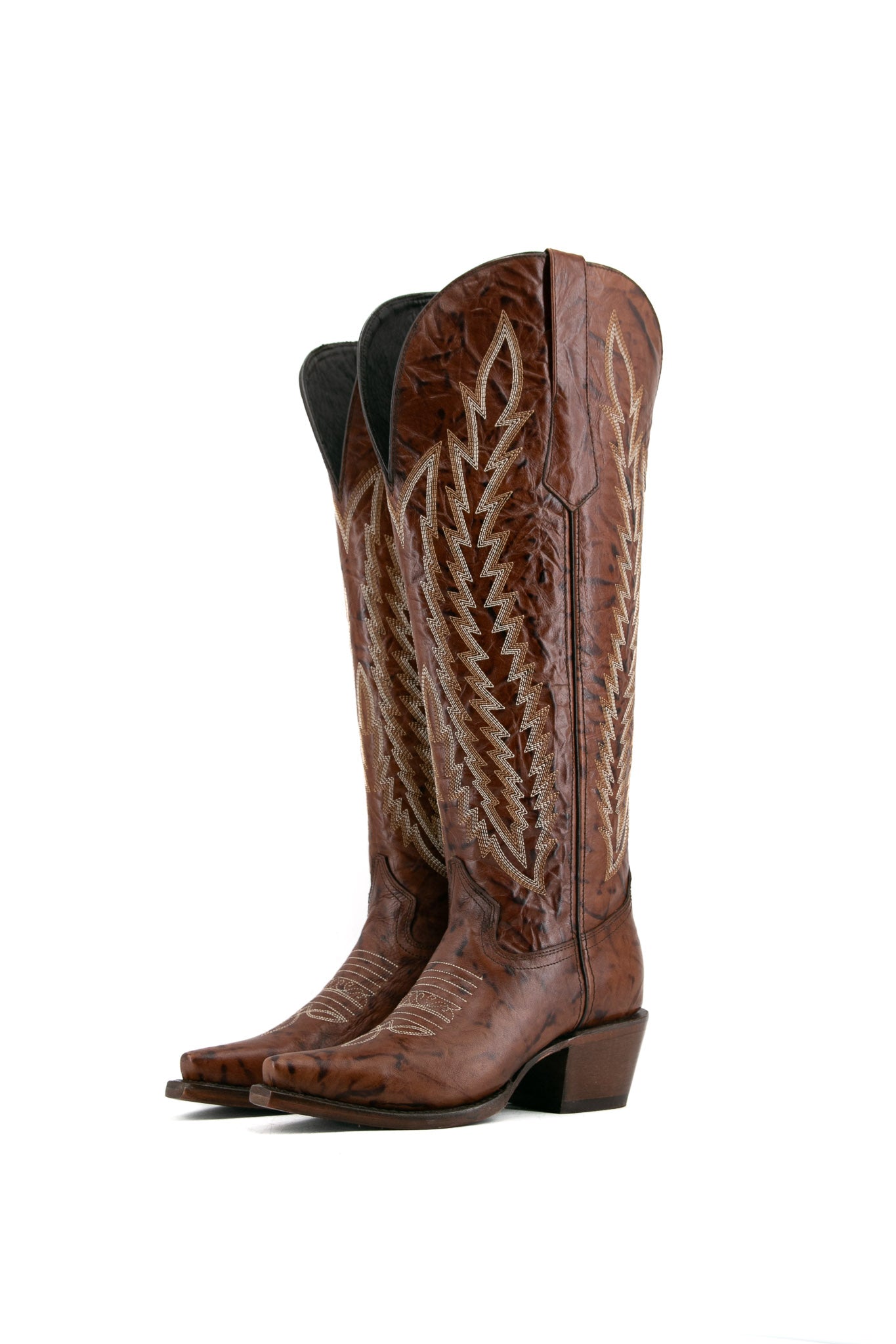 Valentina Tall Point Toe Wide Calf Friendly Cowgirl Boot