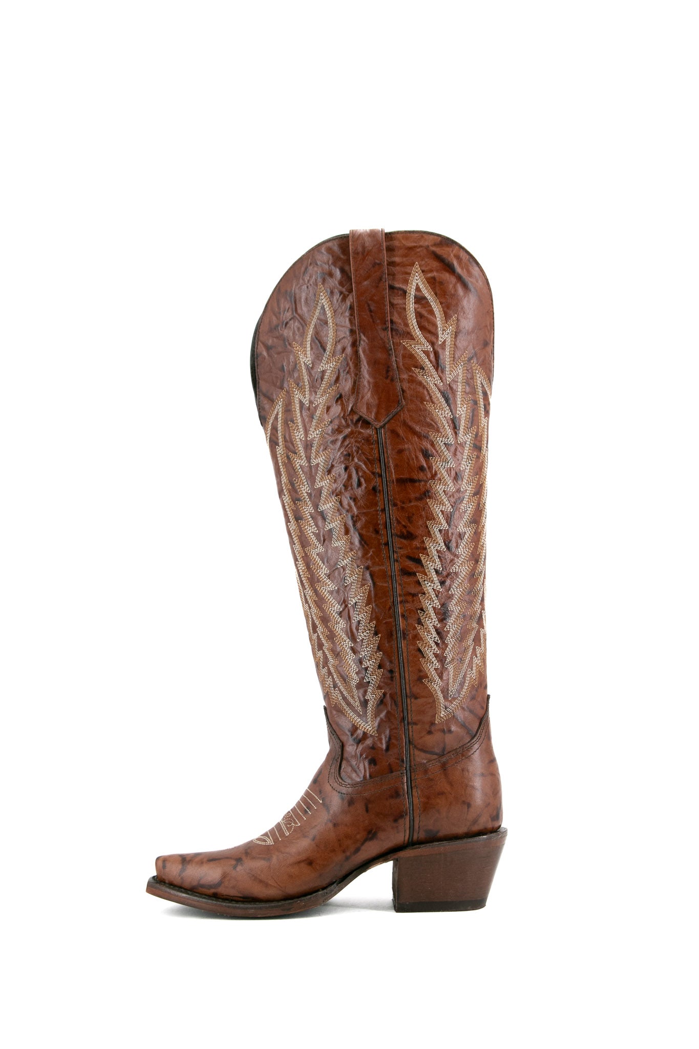 Valentina Tall Point Toe Wide Calf Friendly Cowgirl Boots