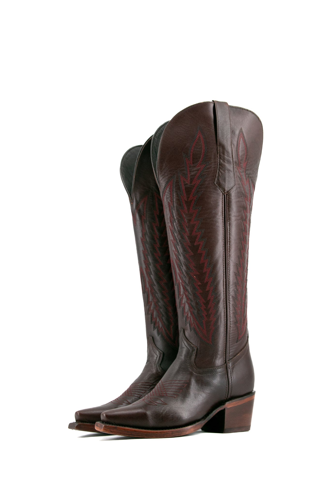 Valentina Tall Point Toe Wide Calf Friendly Cowgirl Boot