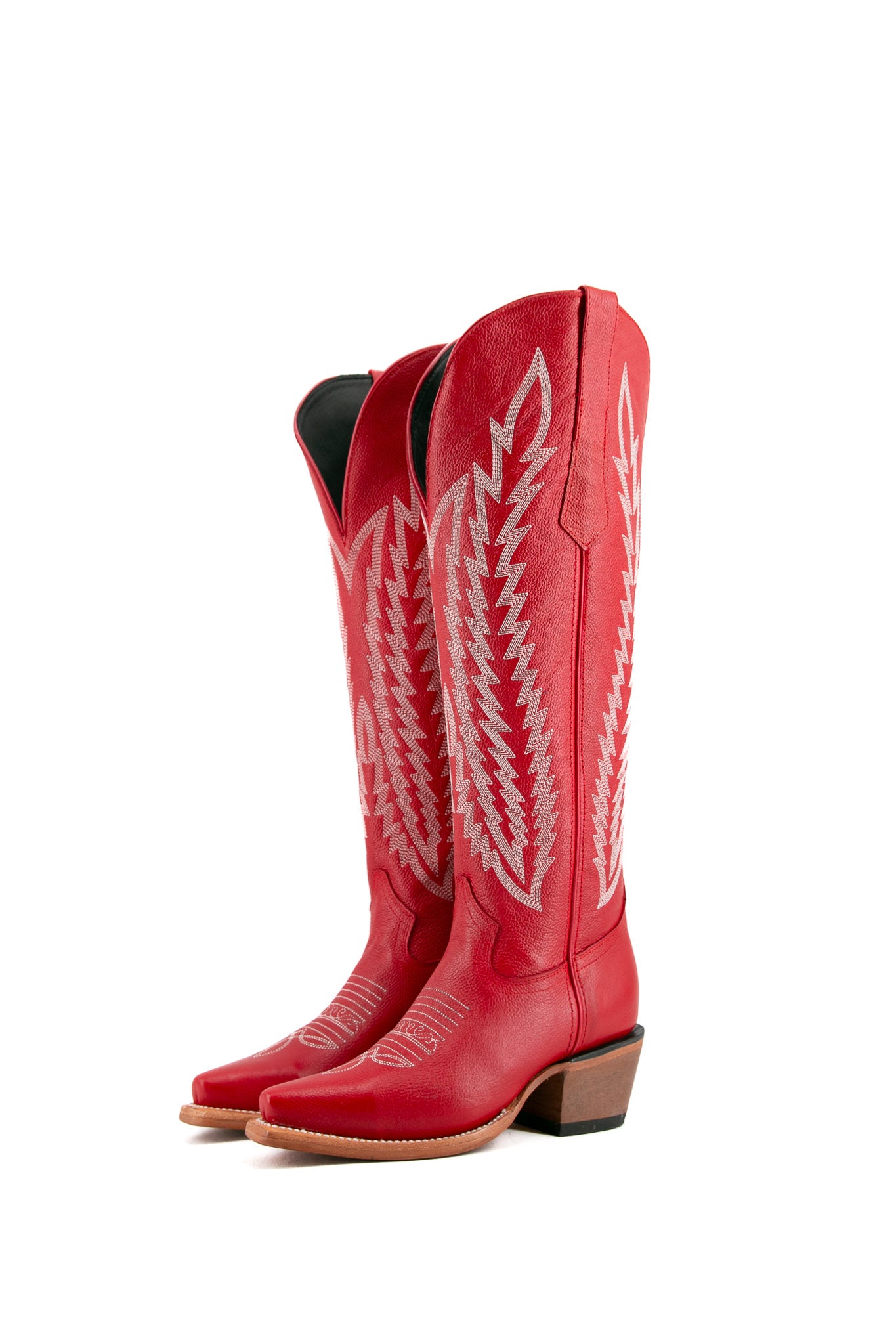 Valentina Tall Point Toe Wide Calf Friendly Cowgirl Boot