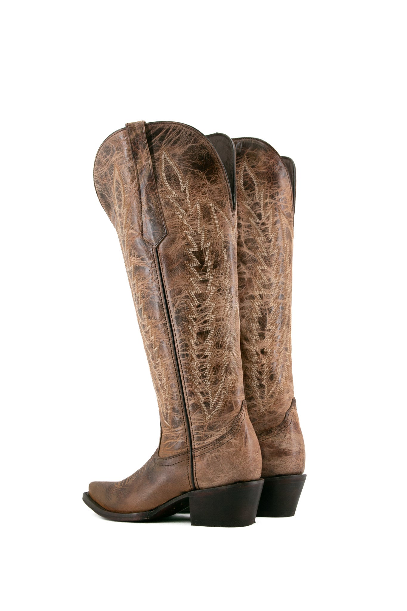 Valentina Tall Point Toe Wide Calf Friendly Cowgirl Boots