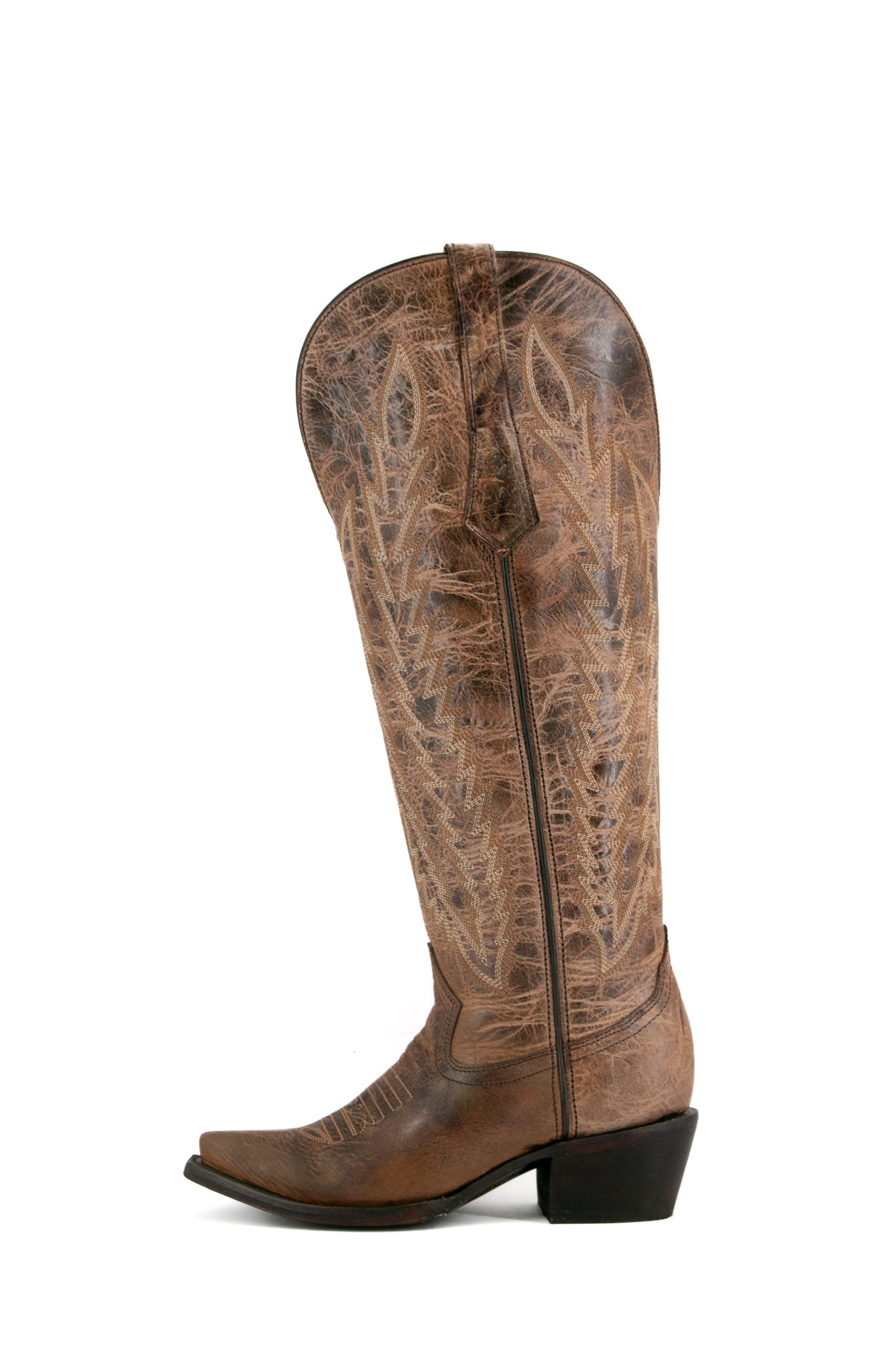 Valentina Tall Point Toe Wide Calf Friendly Cowgirl Boots