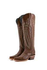 Gia Tall Wide Calf Snip Toe Cowgirl Boot