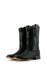 Woven Renegade Rodeo Toe Cowboy Boot