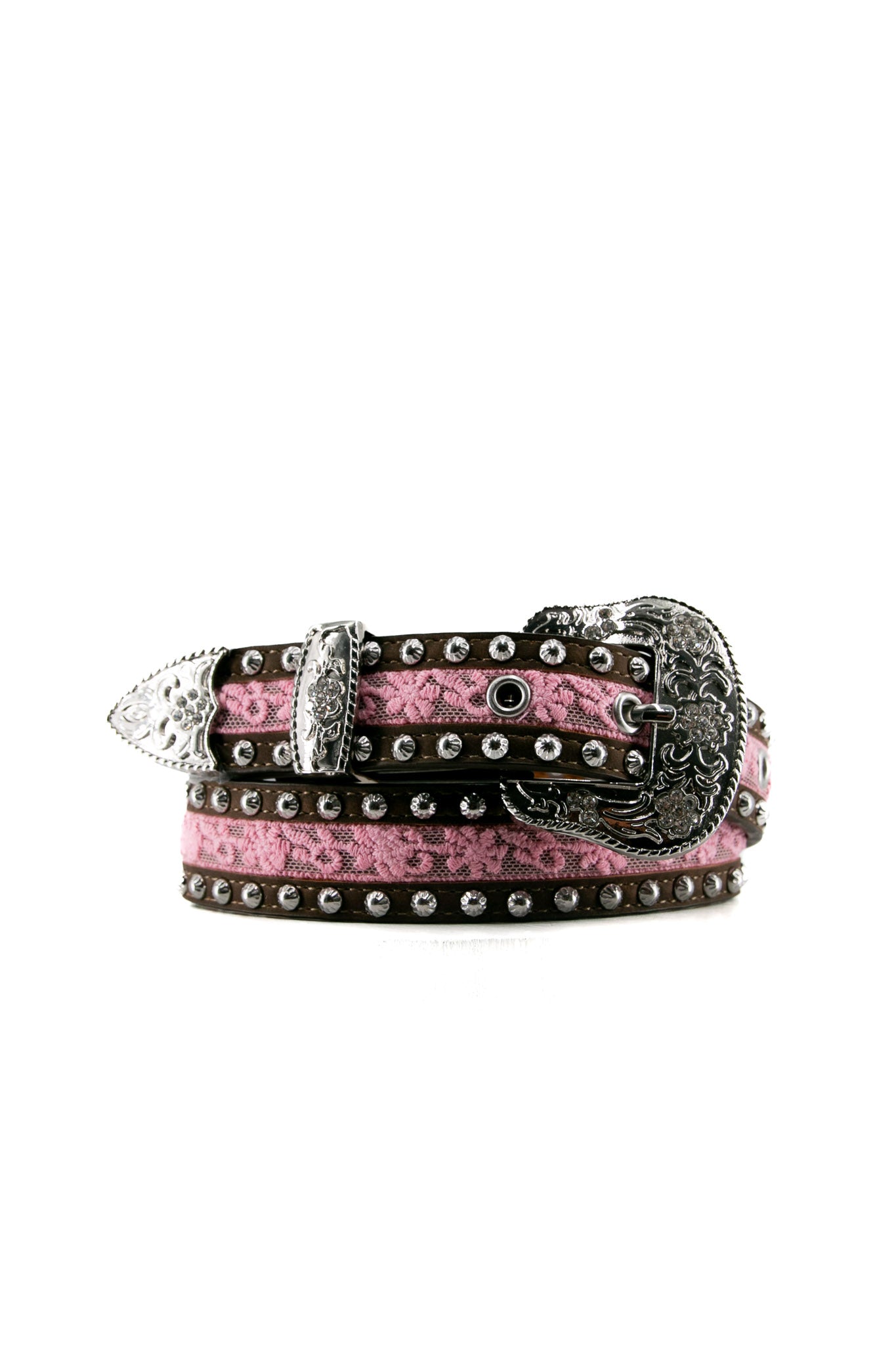 Ariat Girls Floral Lace Studded Belt