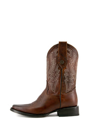 Falcon Rust Rodeo Toe Cowboy Boot