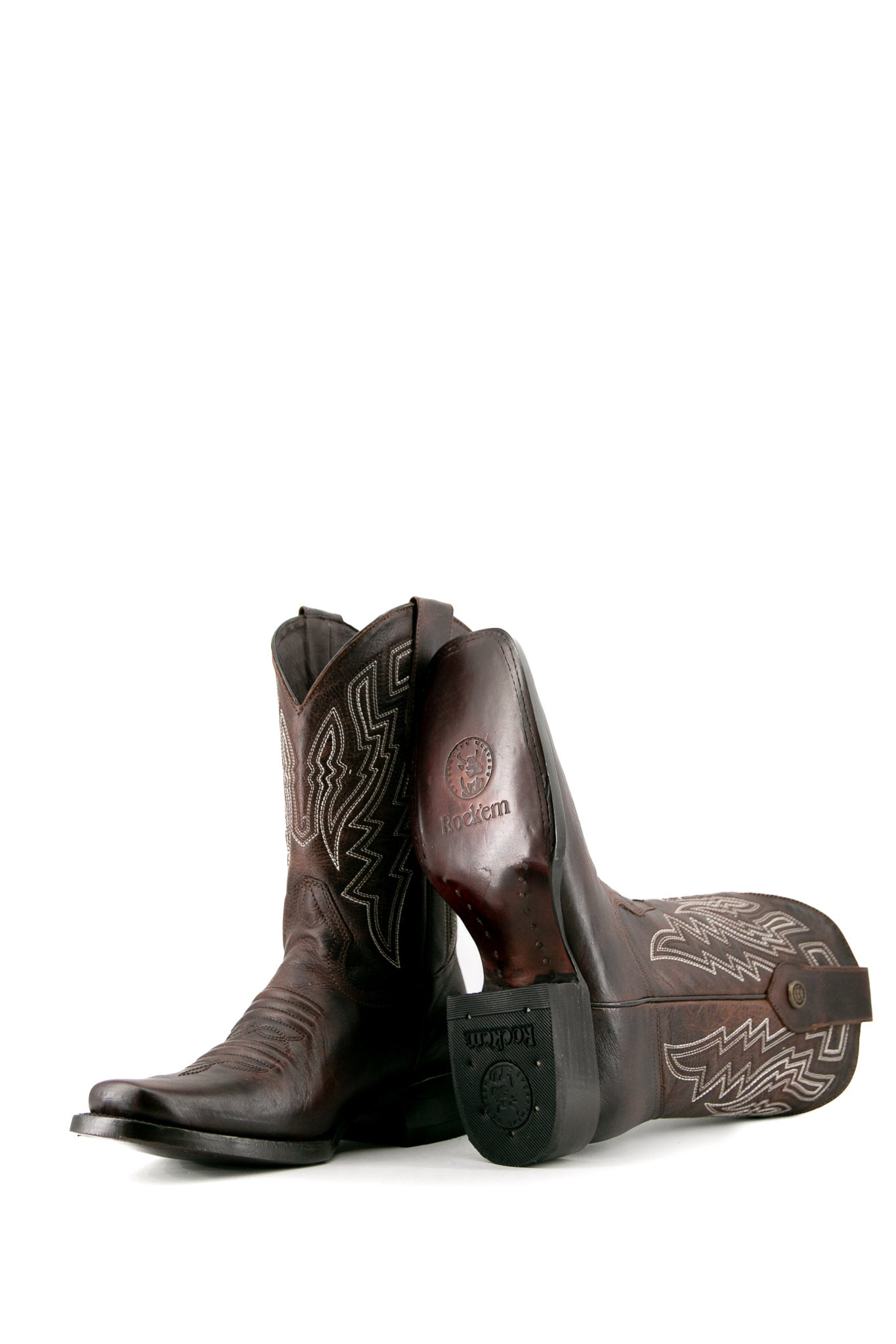 Falcon Rust Rodeo Toe Cowboy Boot