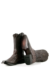 Caiman Belly Rodeo Toe Cowboy Boot