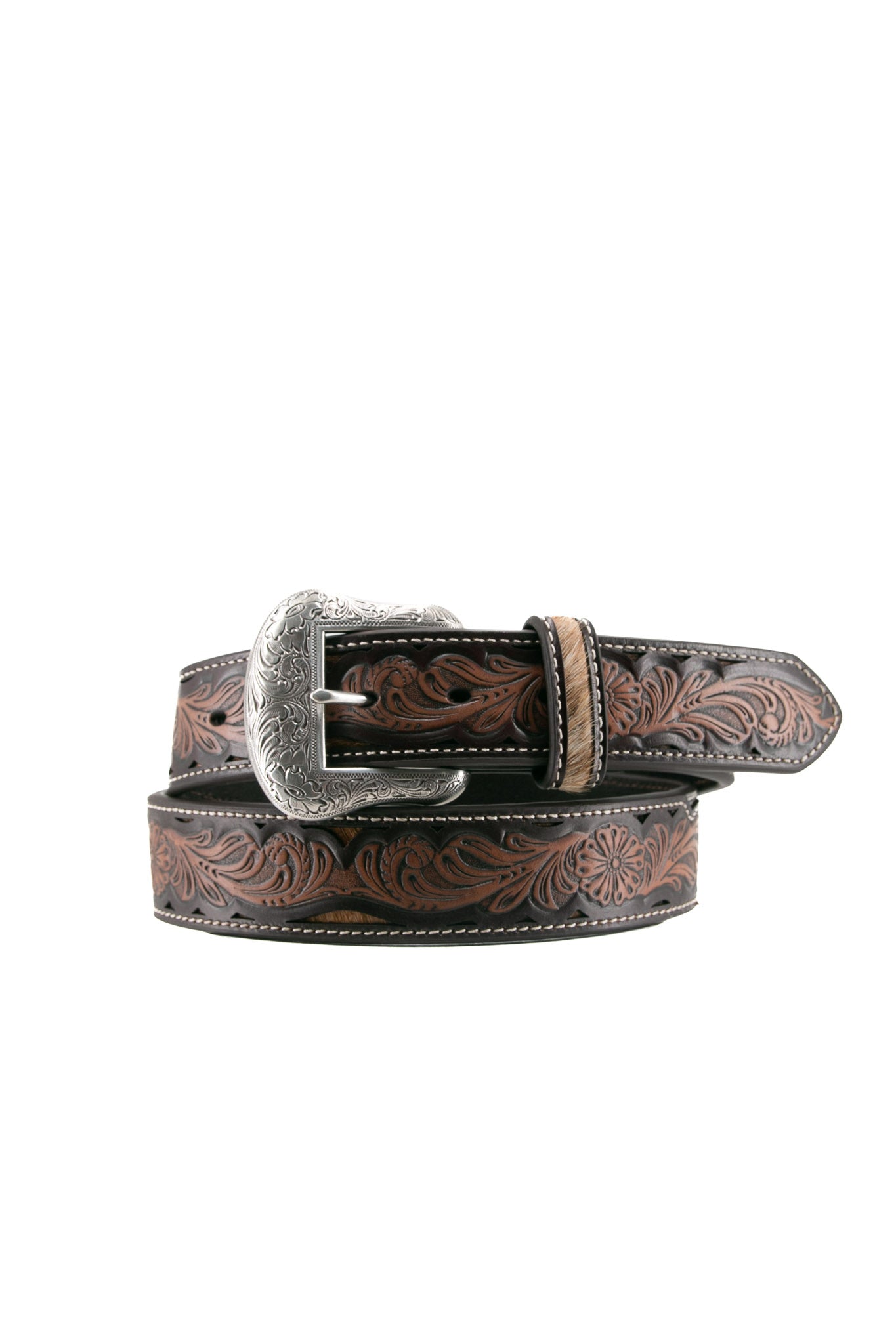 Nocona Cowhide Tooled Cowboy Belt