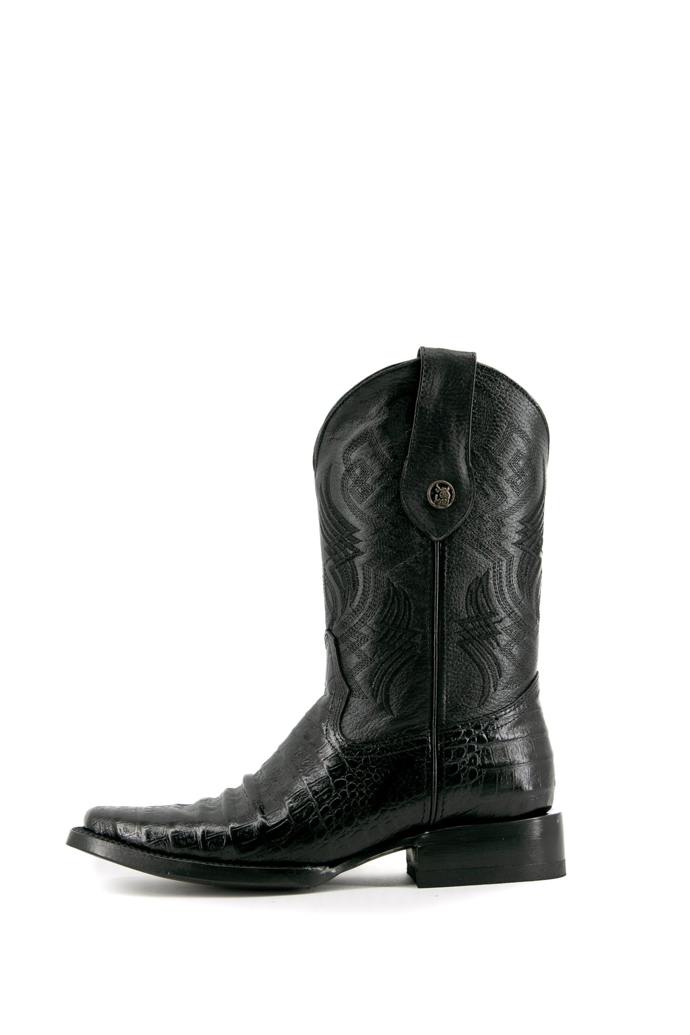 Caiman Belly Rodeo Toe Cowboy Boot