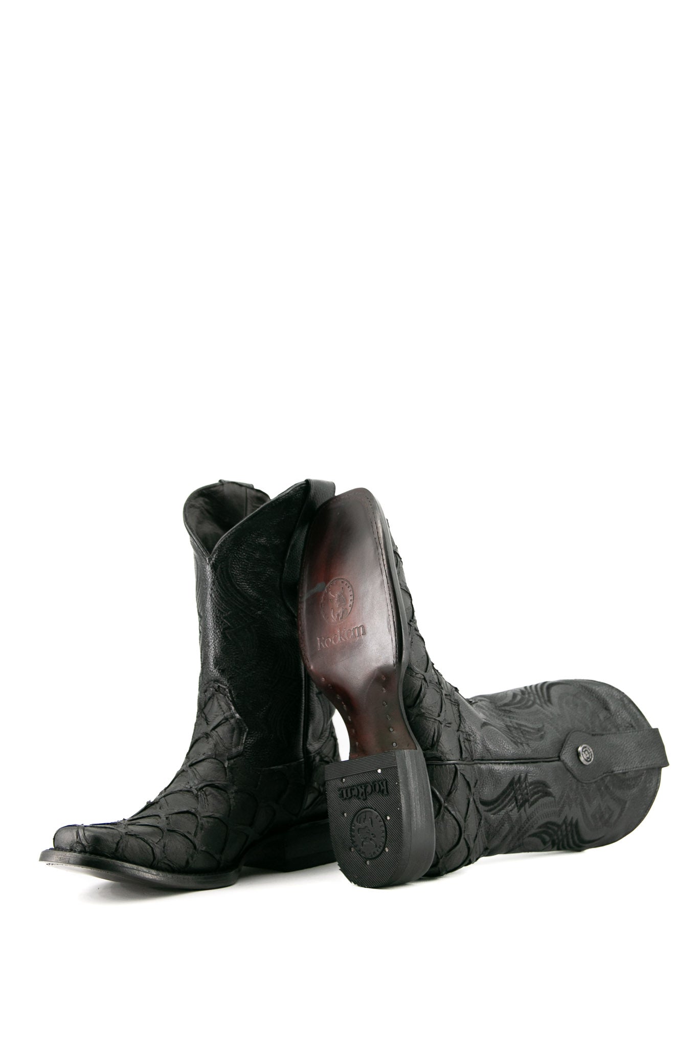 Clone Fish Pirarucu Rodeo Cowboy Boot