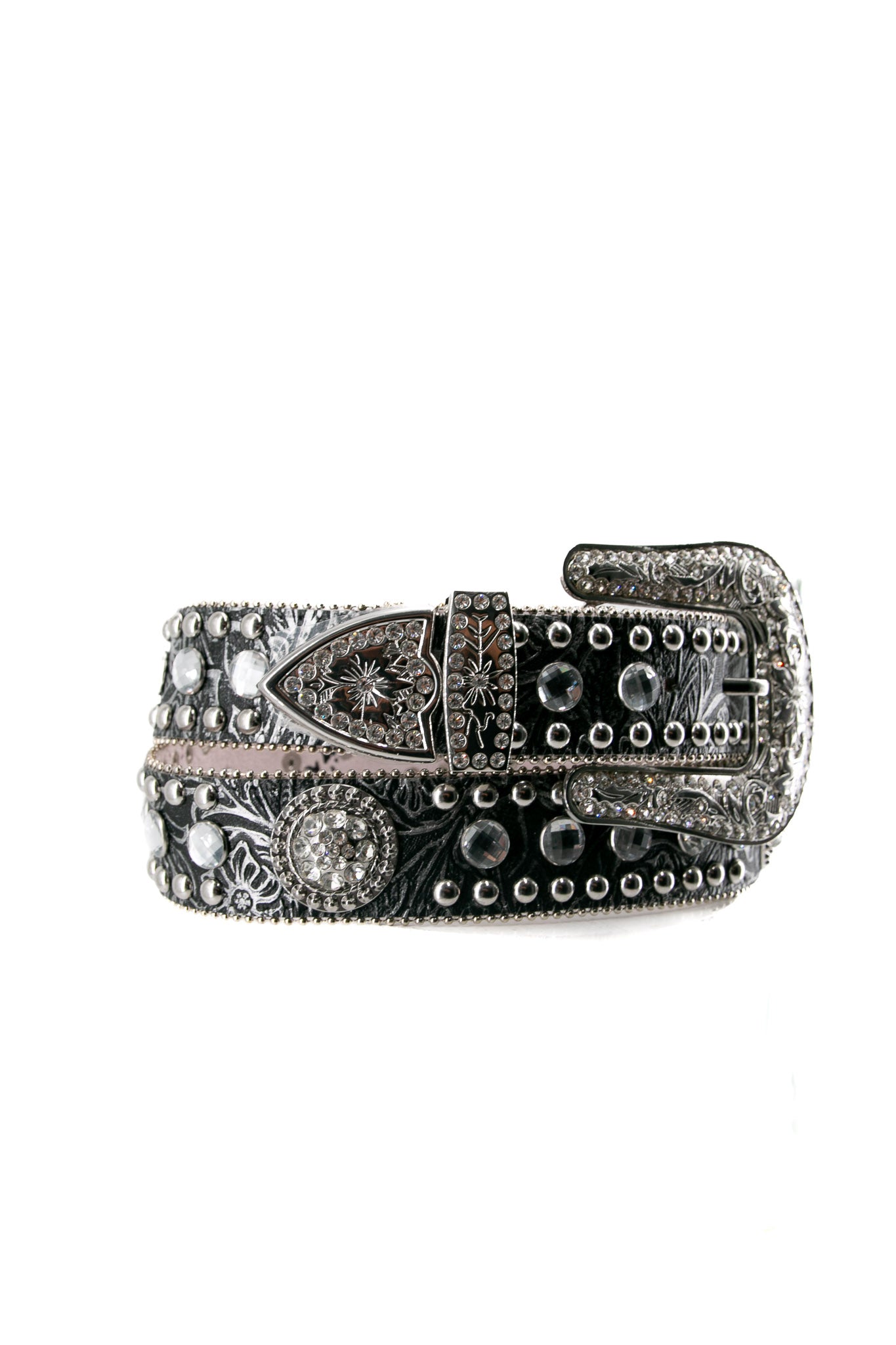 Glitz Leather Cowgirl Belt