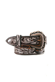 Angel Ranch White Wash Filigree Western Cowgirl Belt