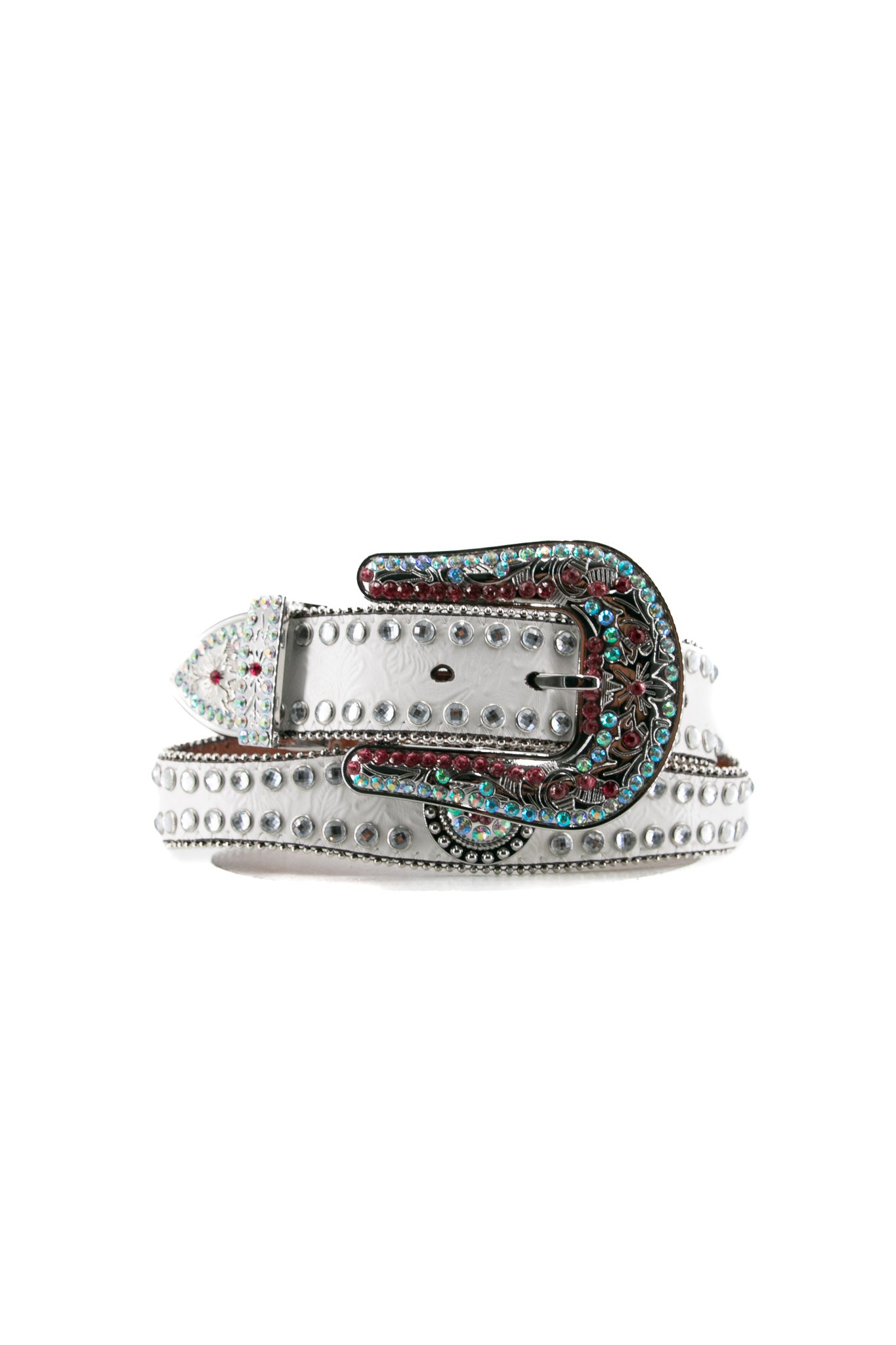 Blazin Roxx Rhinestone Lined Concho Cowgirl Belt