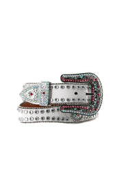 Blazin Roxx Rhinestone Lined Concho Cowgirl Belt