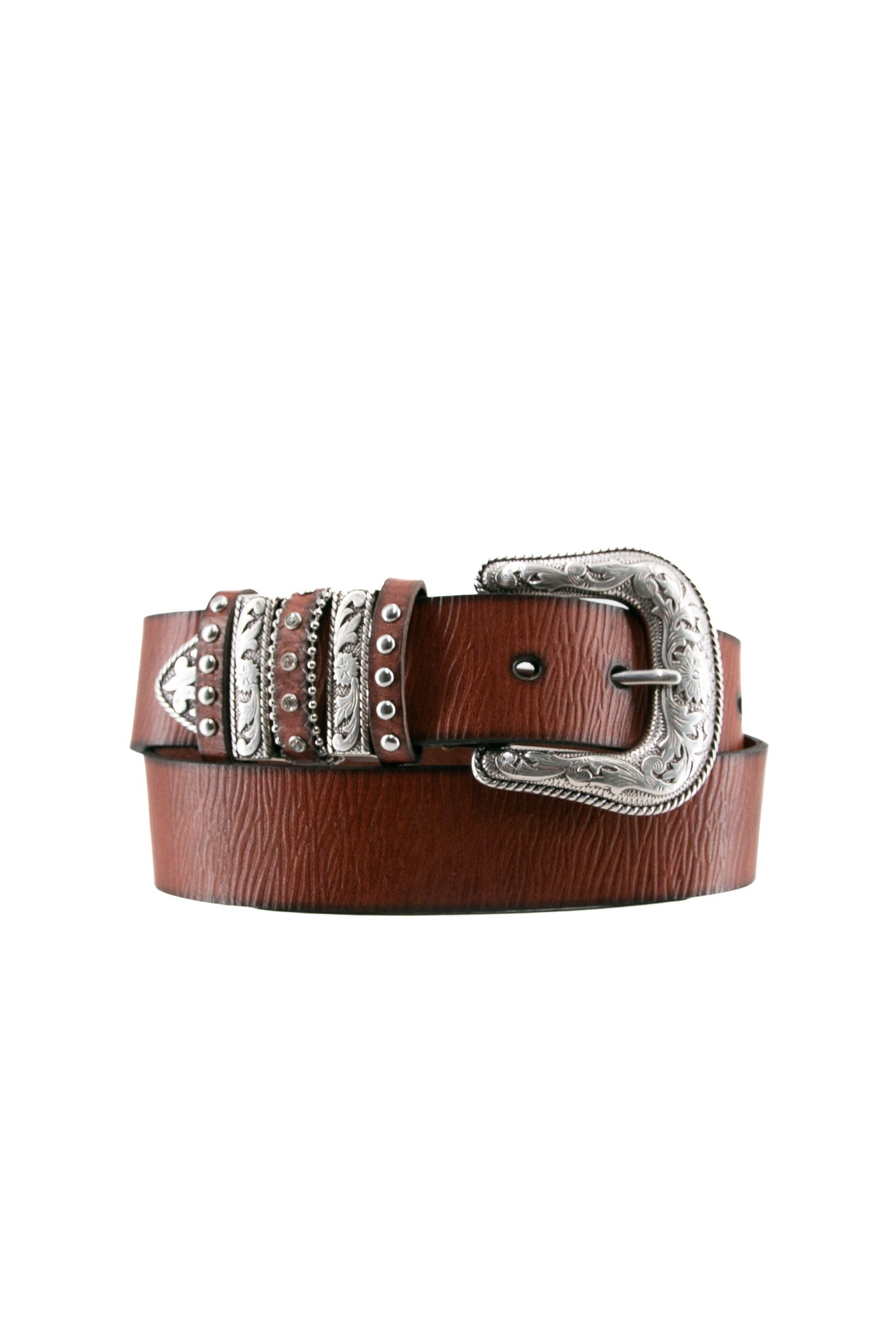 Nocona Embossed Leather Cowgirl Belt