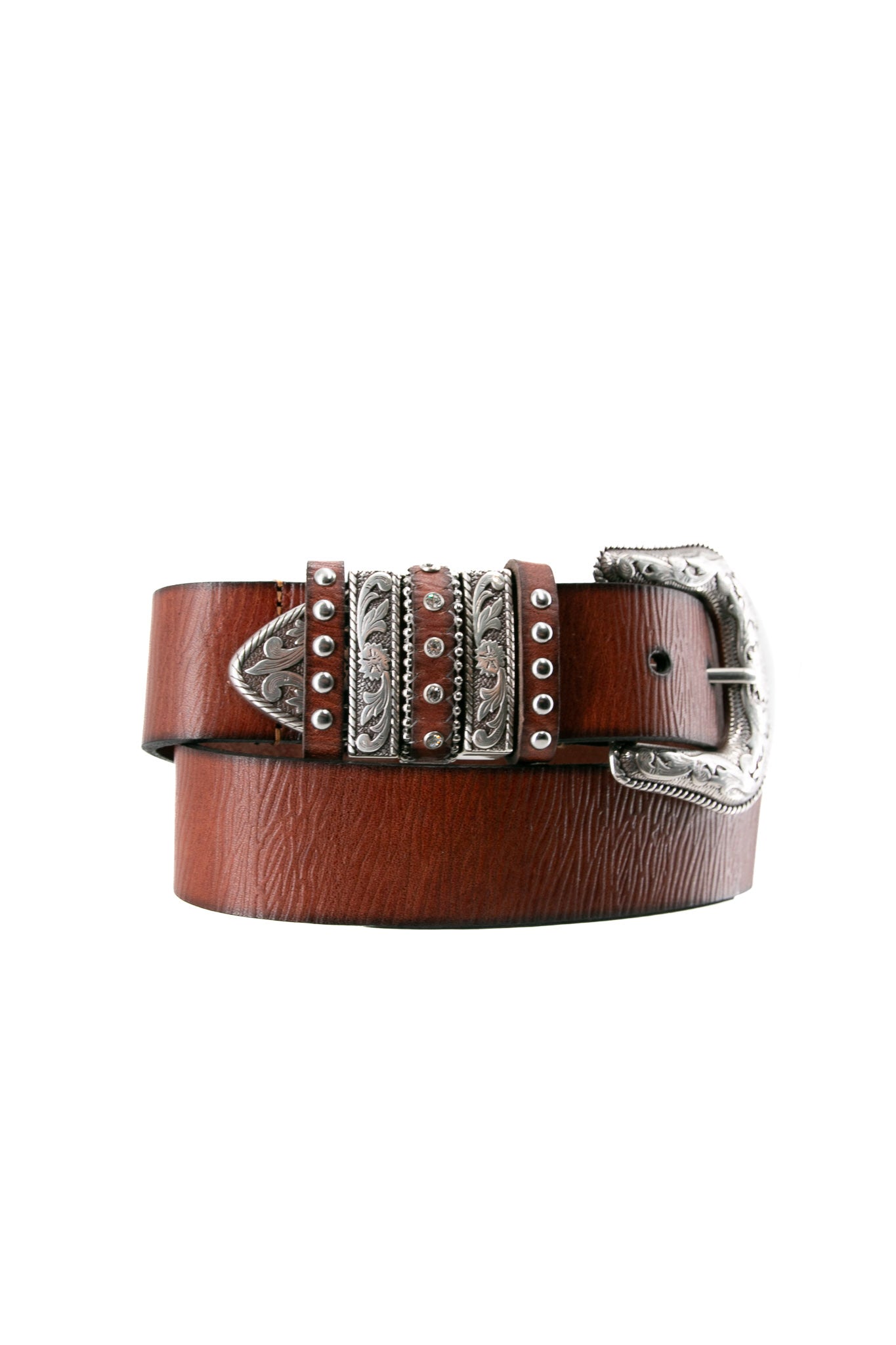 Nocona Embossed Leather Cowgirl Belt