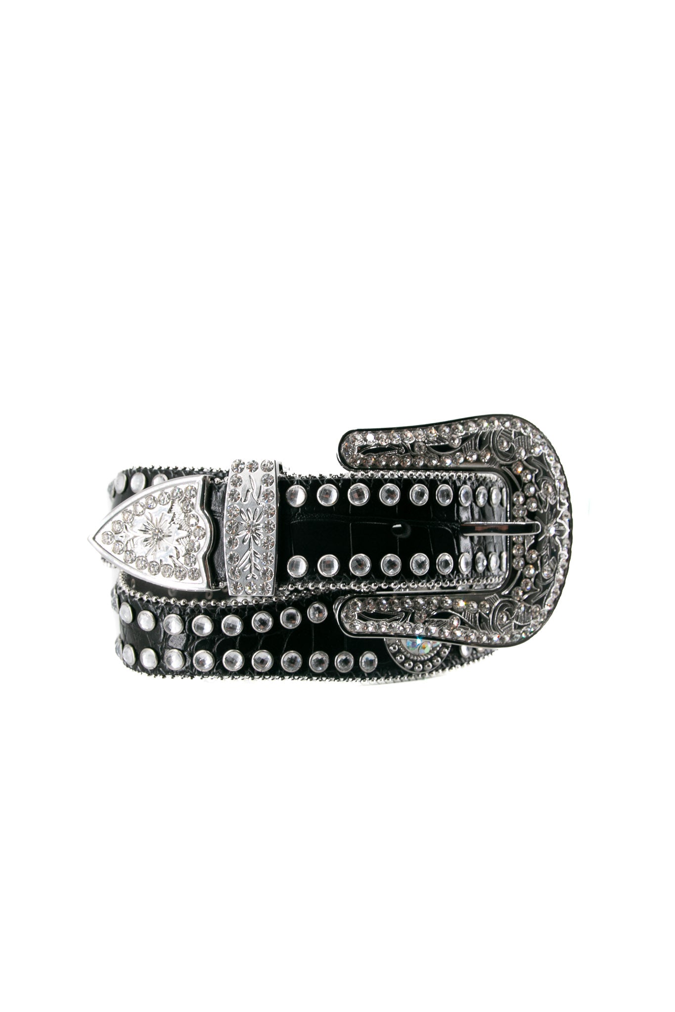 Blazin Roxx Rhinestone Lined Concho Cowgirl Belt