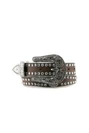 Blazin Roxx Rhinestone Lined Concho Cowgirl Belt