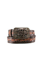 Ariat Floral Tooled Cowgirl Belt