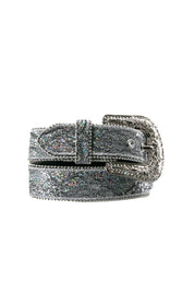 Nocona Glitter Lace Overlay Engraved Cowgirl Belt