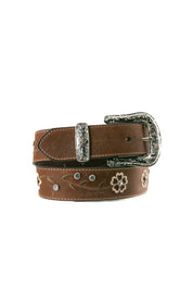 Ariat Floral Rhinestone Concho Cowgirl Belt