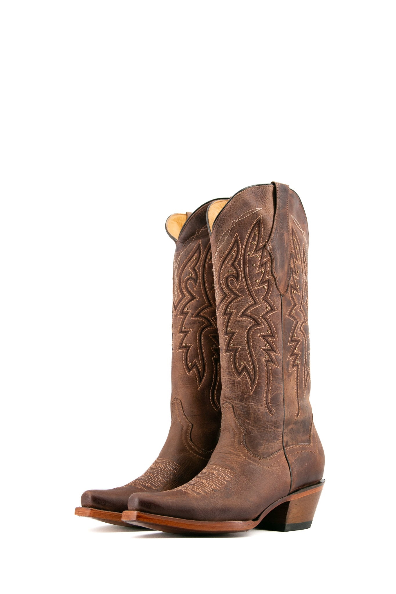 Alexa Snip Toe Midi Cowgirl Boot