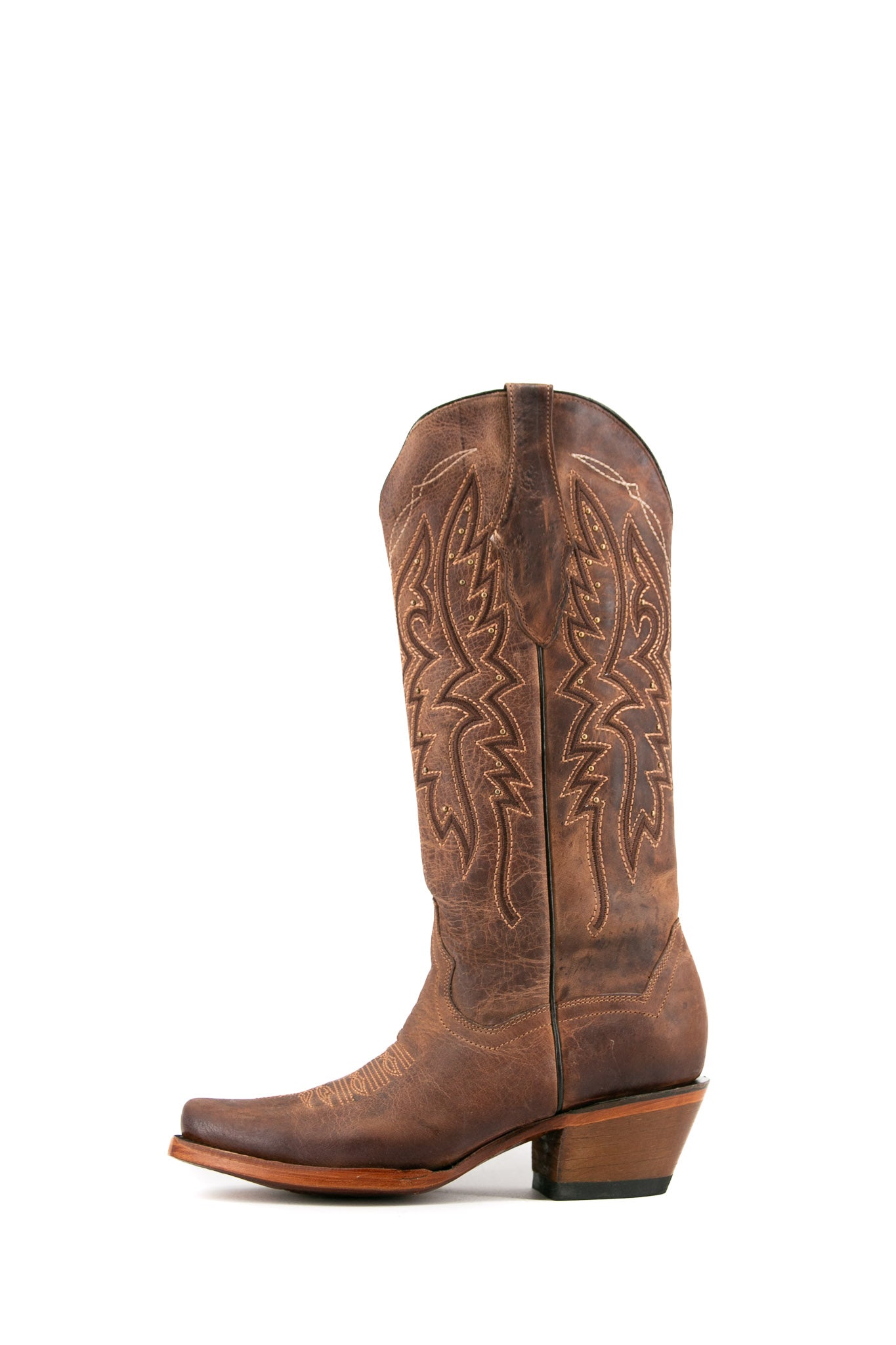 Alexa Snip Toe Midi Cowgirl Boot