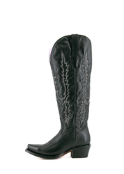 Natali Tall Wide Calf Friendly Snip Toe Cowgirl Boot