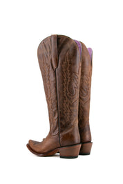 Natali Tall Wide Calf Friendly Snip Toe Cowgirl Boot