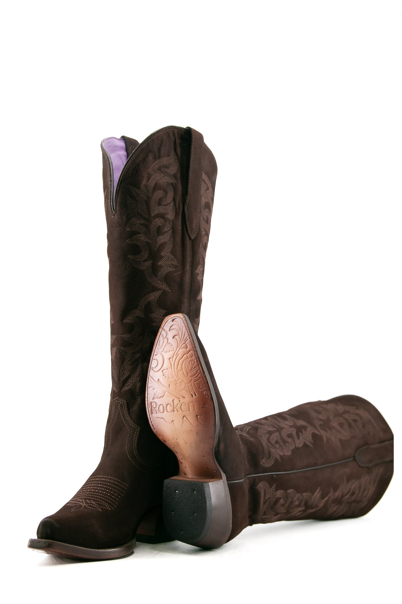 Mariana Tall Wide Calf Friendly Snip Toe Cowgirl Boot