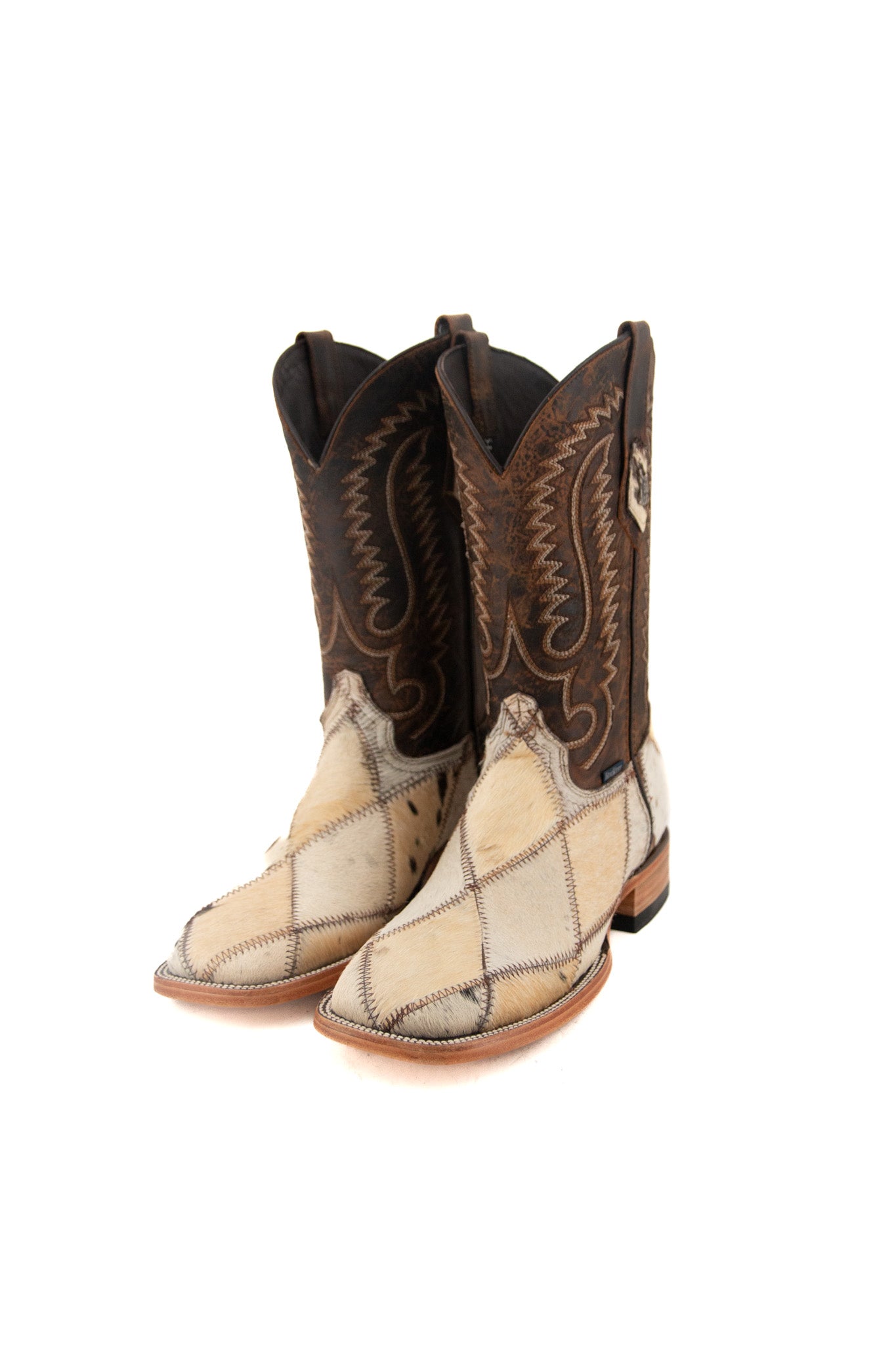 Patchwork cowboy boots on sale