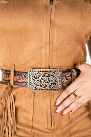 Ariat Floral Tooled Cowgirl Belt