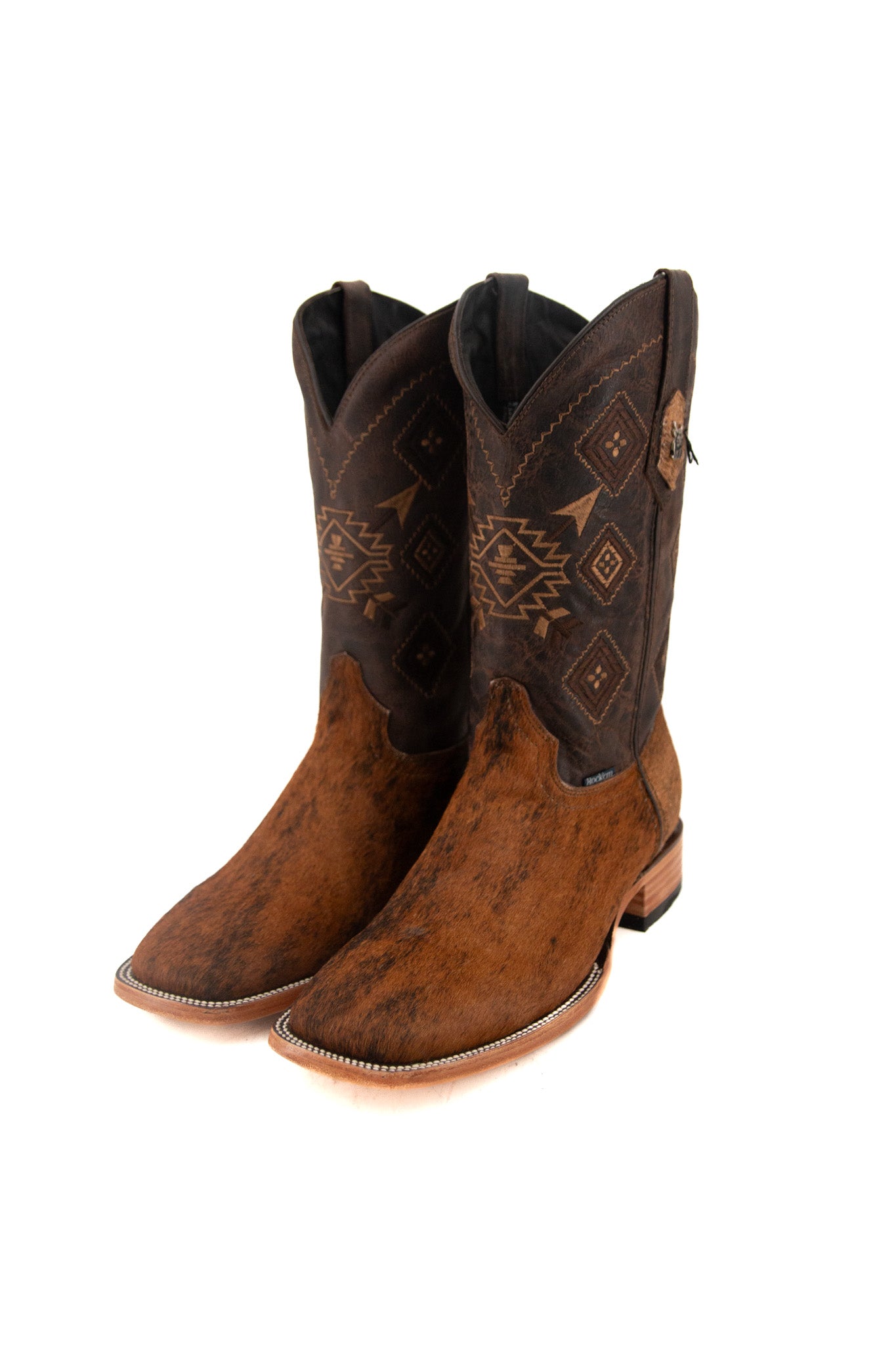 Men's Cowhide Square Toe Cowboy Boots Size 10 Box S3 FINAL SALE