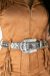 Glitz Leather Cowgirl Belt