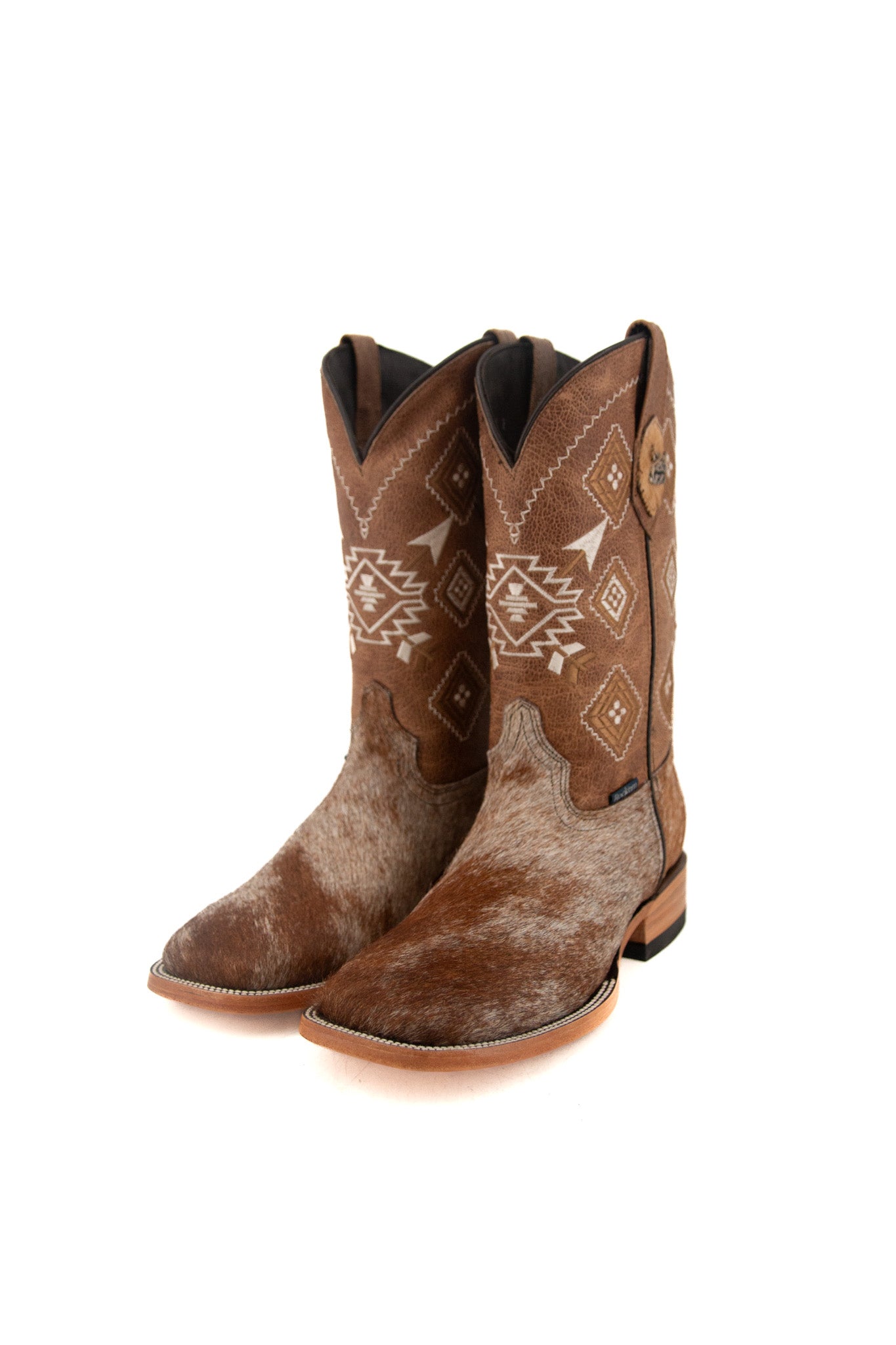 Men's Cowhide Cowboy Boots Size 7 Box R2