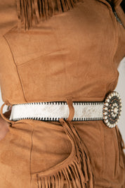 Nocona Cowhide Circular Buckle Cowgirl Belt