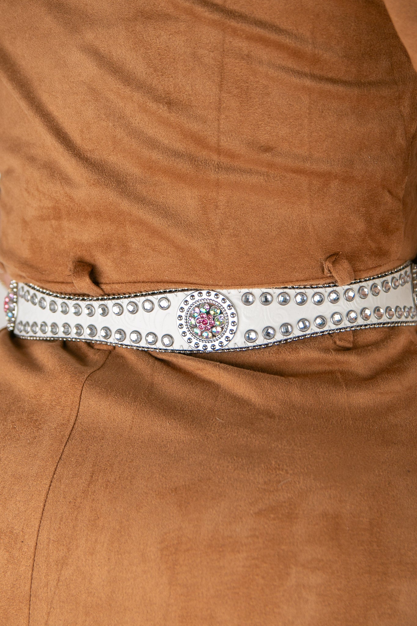 Blazin Roxx Rhinestone Lined Concho Cowgirl Belt