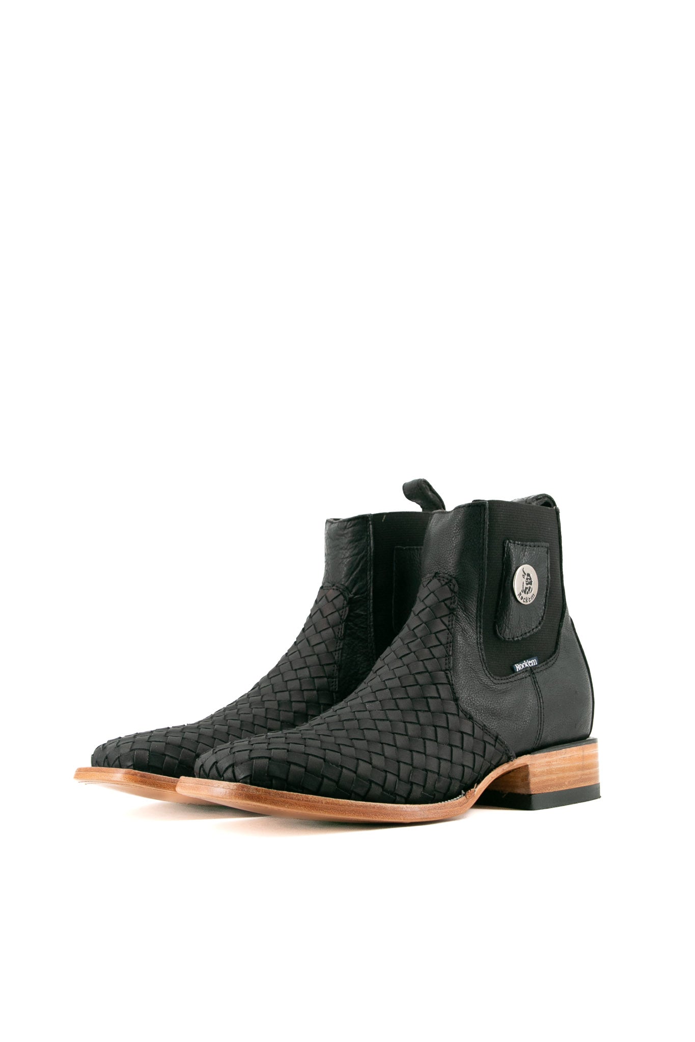 Serbia Woven Men Square Toe Ankle Boot