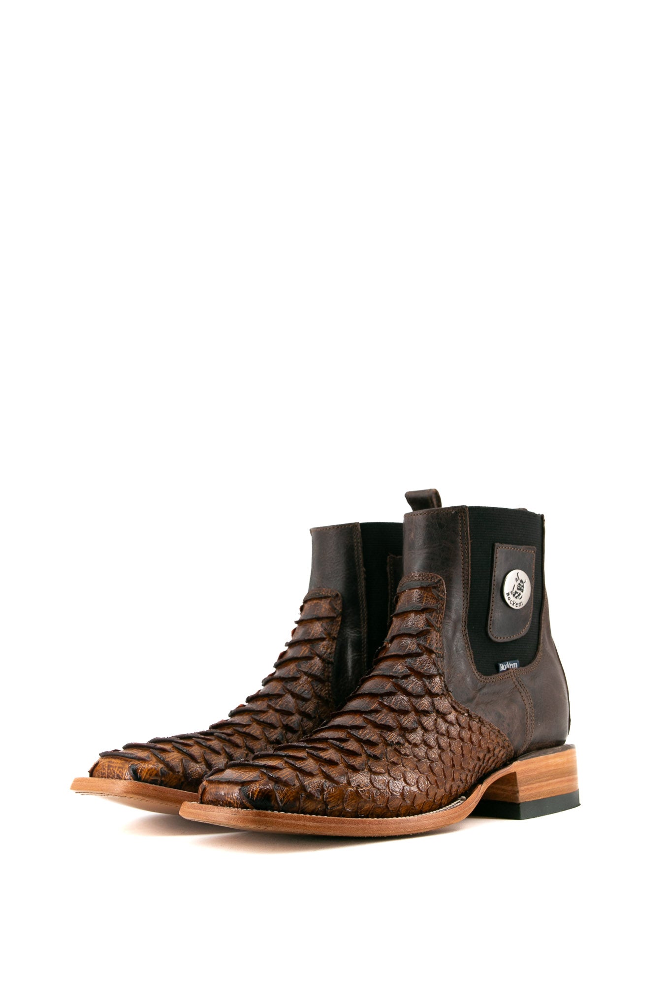 Clon Python Men Square Toe Ankle Boot