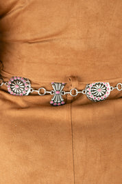 Angel Ranch Butterfly Conchos Chain Cowgirl Belt