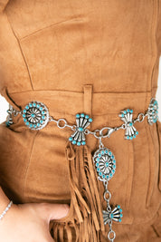 Angel Ranch Butterfly Conchos Chain Cowgirl Belt