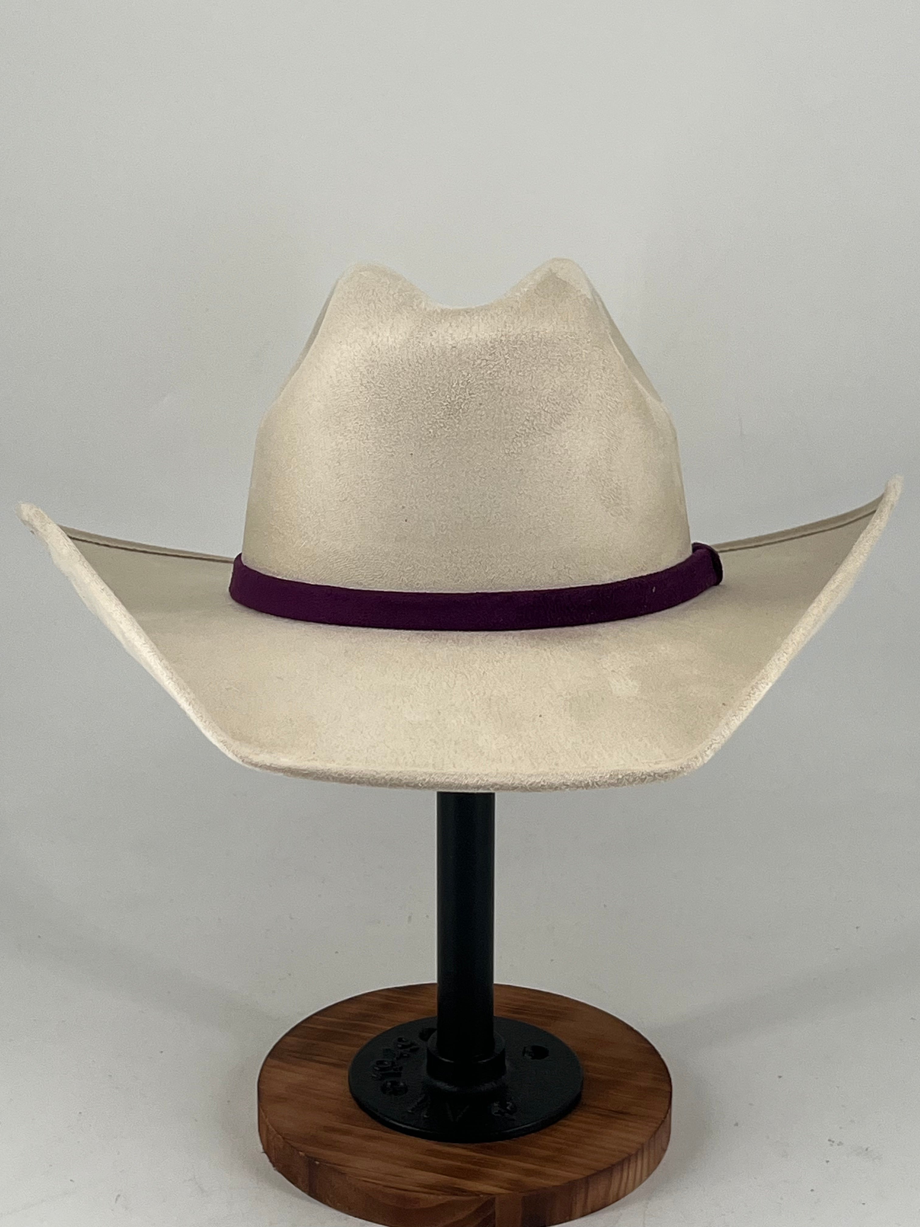 Little Damian Malboro Rainbow Toquilla Suede Cowgirl Hat