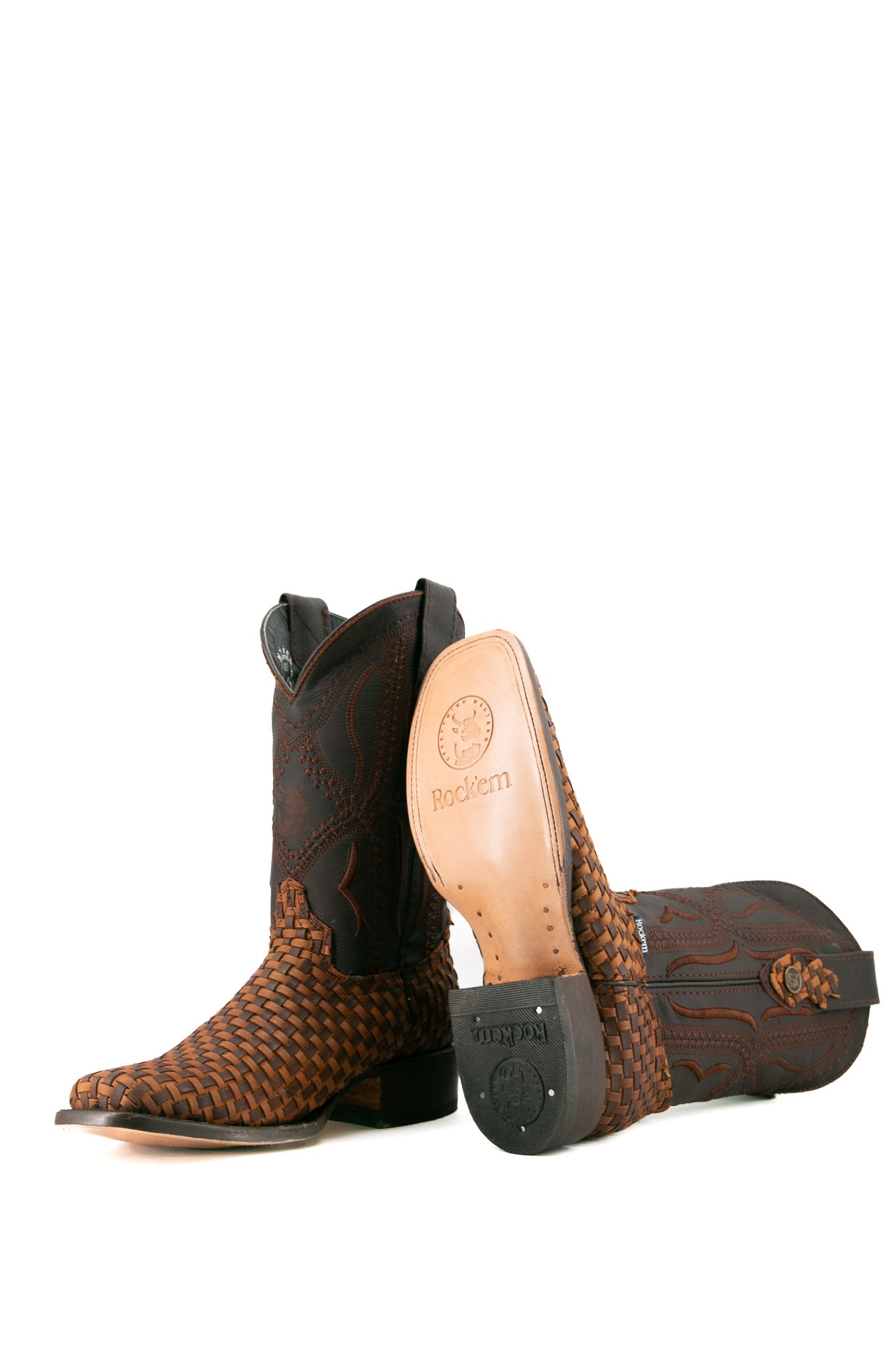 Woven Rodeo Cowboy Boot