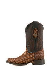 Woven Rodeo Cowboy Boot