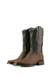 Woven Rodeo Cowboy Boot