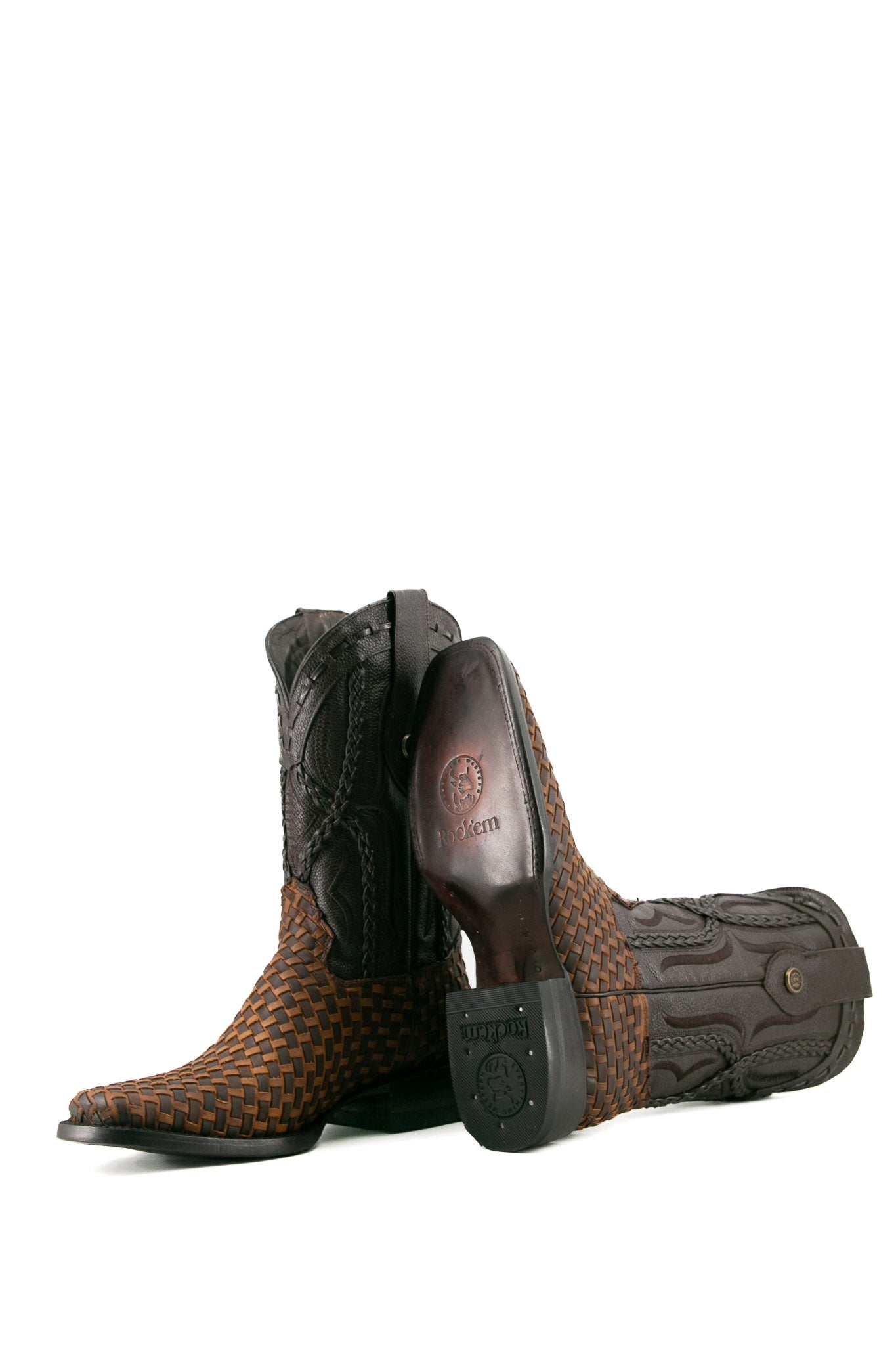 Woven Rodeo Cowboy Boot