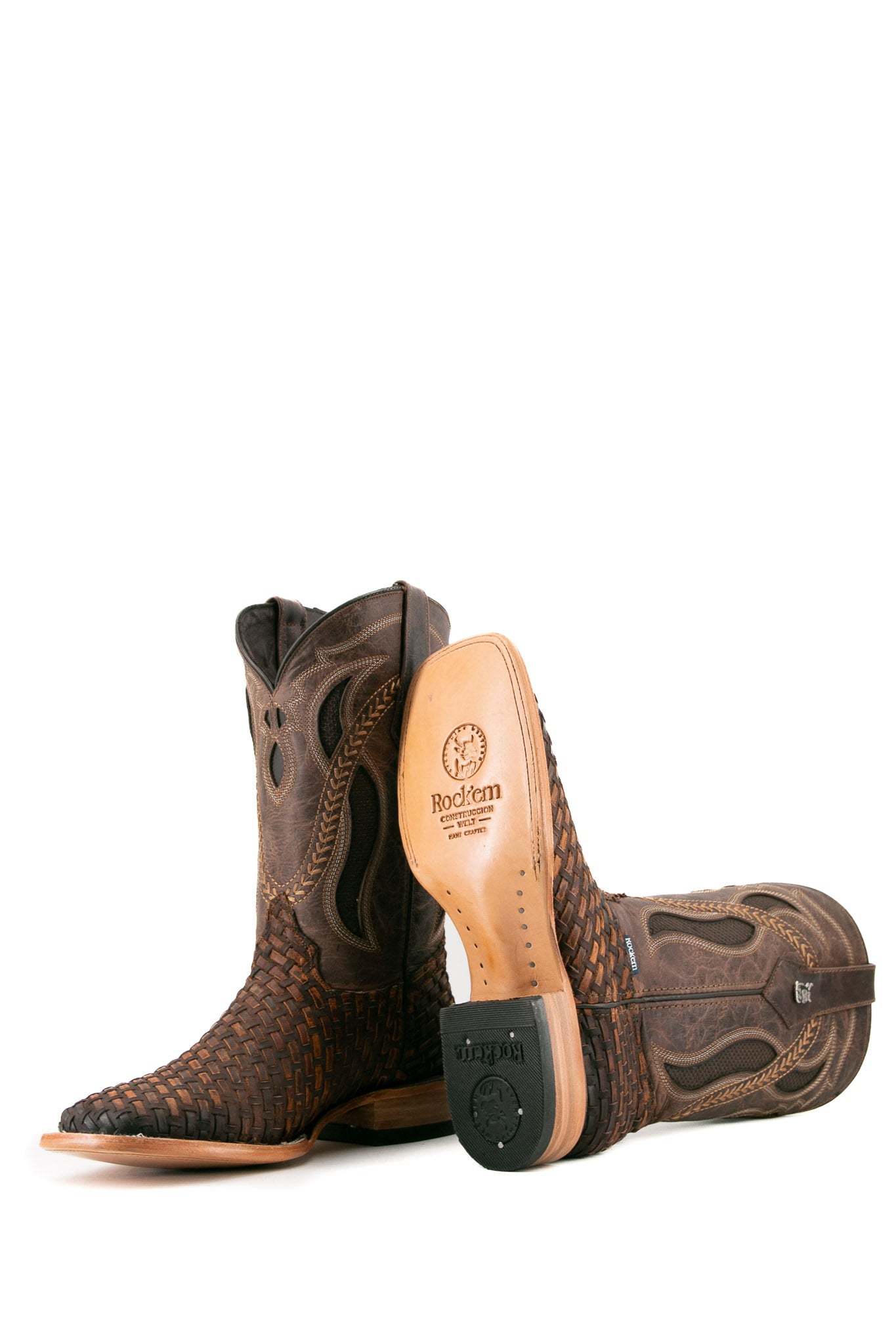 Hungary Woven Crazy Cowboy Boot