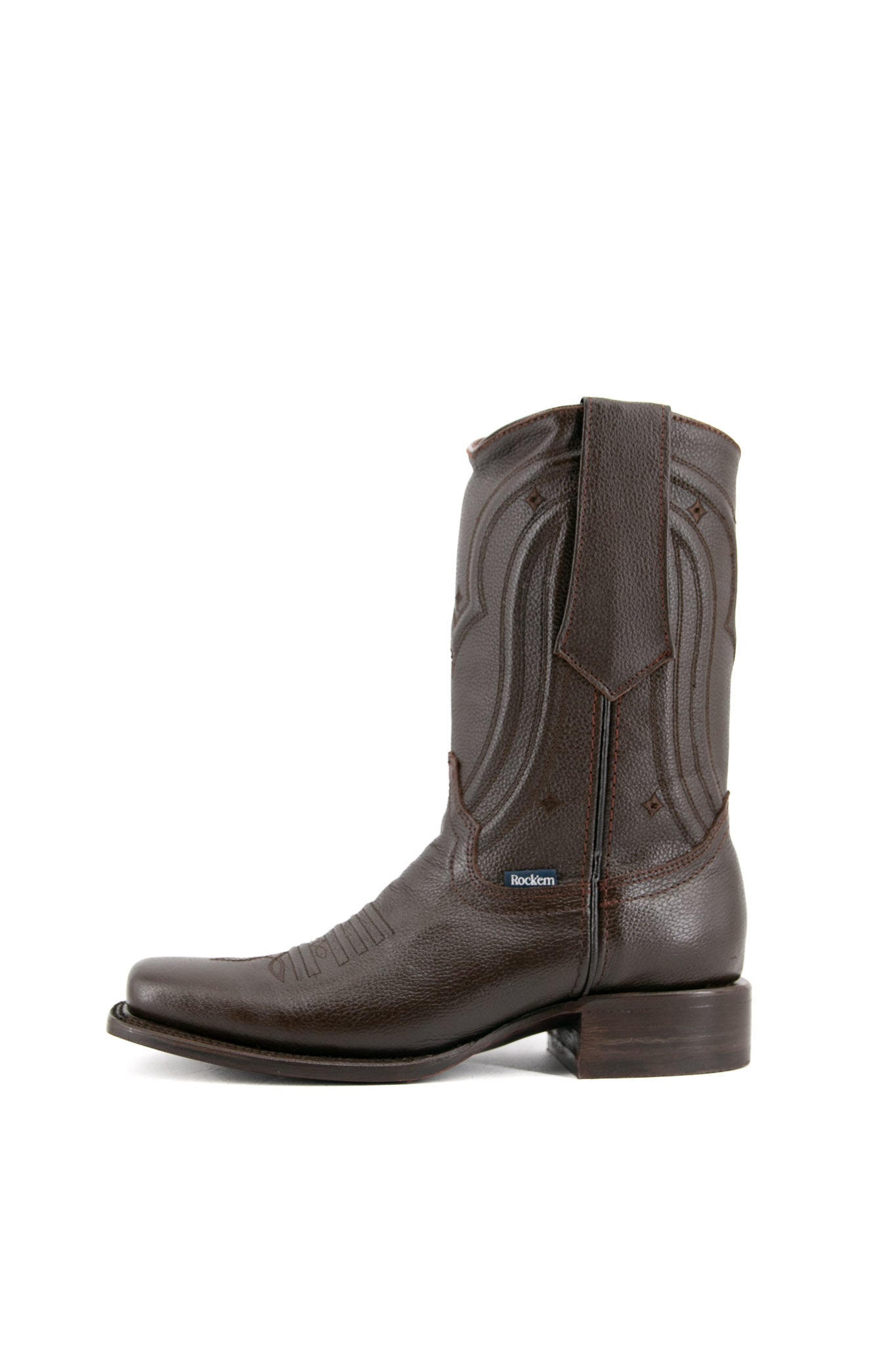 Rock'em Solid Floater Zipper Rodeo Cowboy Boot