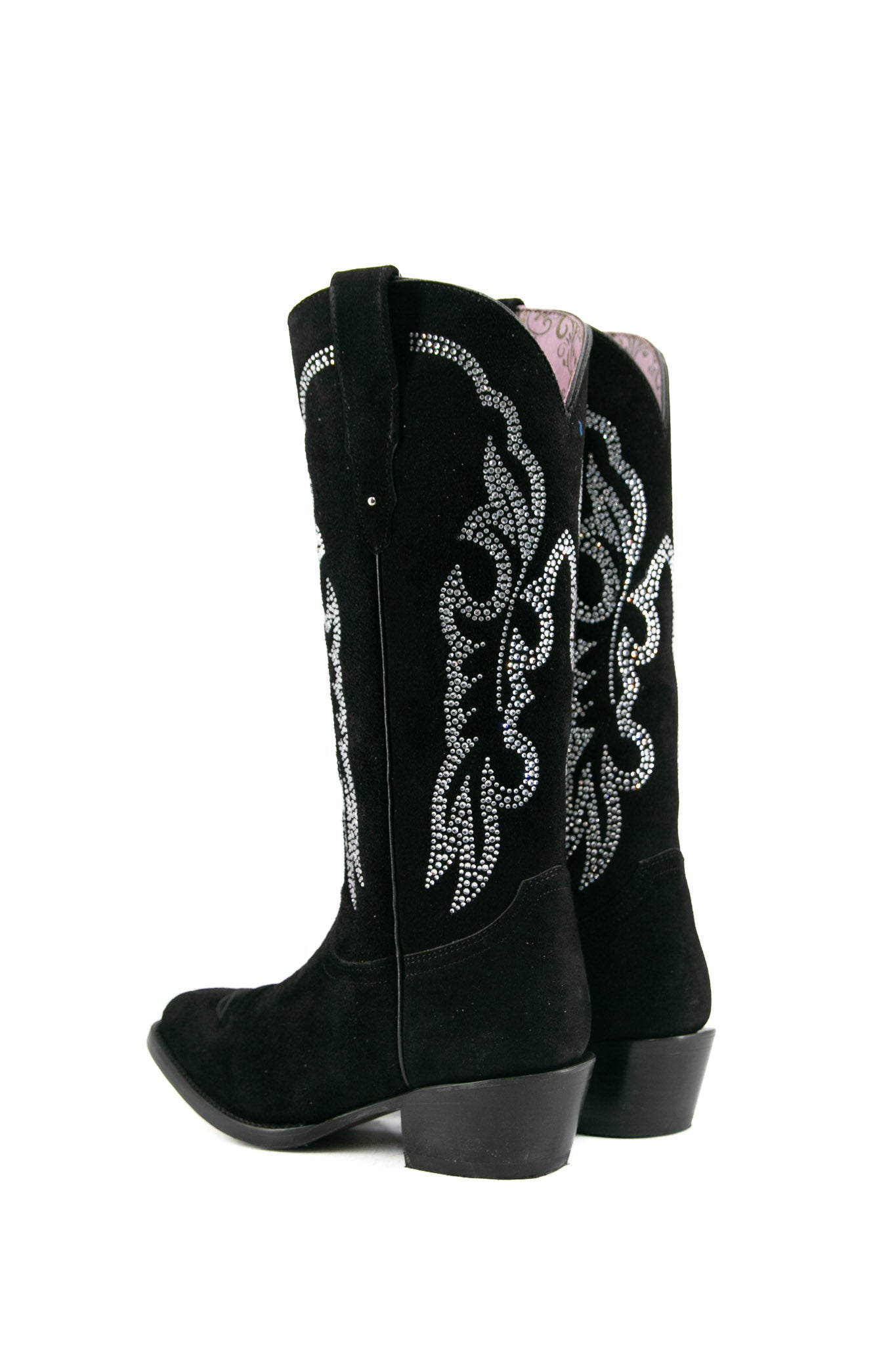 Gema Gamuza Midi Oval Cowgirl Boot